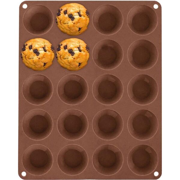 Orion Forma silikonowa foremka do pieczenia mini muffinek na muffinki małe babeczki 20 sztuk