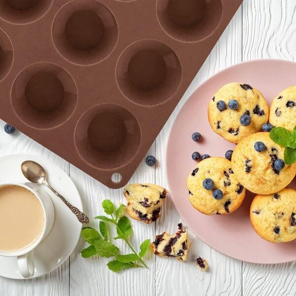 Orion Forma silikonowa foremka do pieczenia mini muffinek na muffinki małe babeczki 20 sztuk