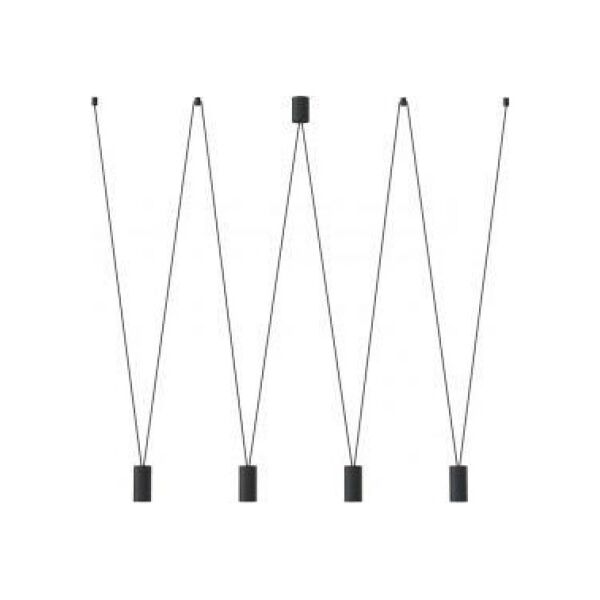 Lampa wisząca Nowodvorski Czarna lampa wisząca More Tone 7822 minimalistyczna do sypialni