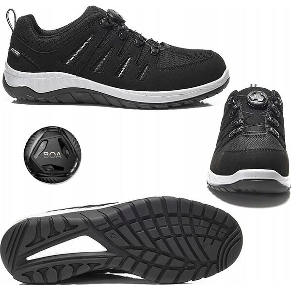 Elten Batai ELTEN Maddox Boa Low ESD S3 SRC, juodi/pilki 43