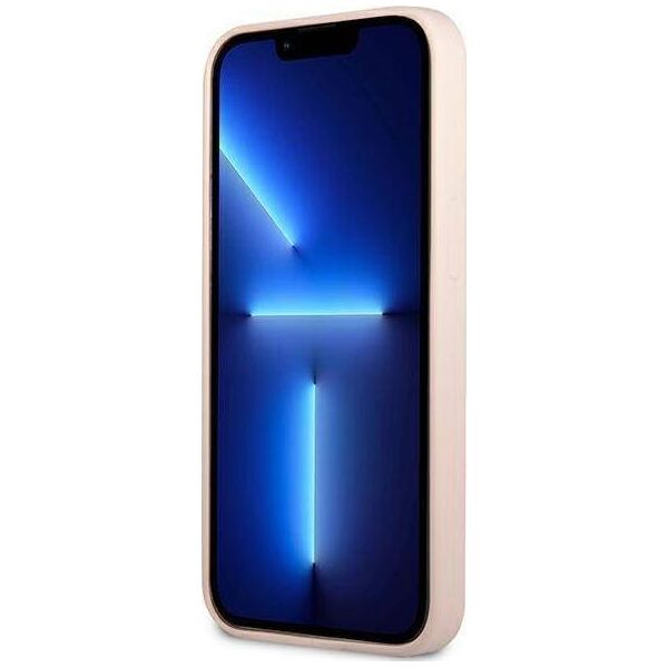 Guess Guess GUHCP13XSLTGP iPhone 13 Pro Max 6,7" różowy/pink hardcase Silicone Triangle