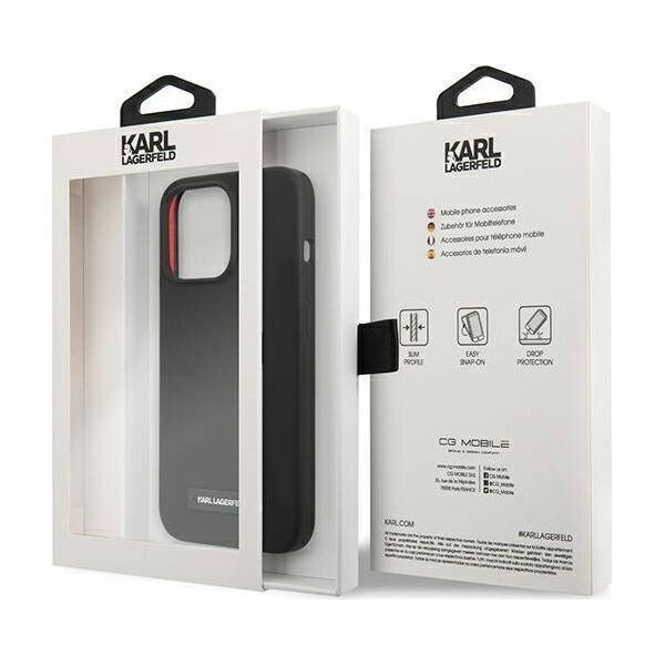 Karl Lagerfeld Karl Lagerfeld KLHCP13LSLMP1K iPhone 13 Pro / 13 6,1" hardcase czarny/black Silicone Plaque