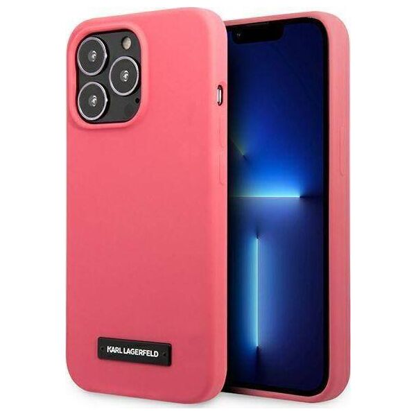 Karl Lagerfeld Karl Lagerfeld KLHCP13LSLMP1PI iPhone 13 Pro / 13 6,1" hardcase fuksja/fuchsia Silicone Plaque