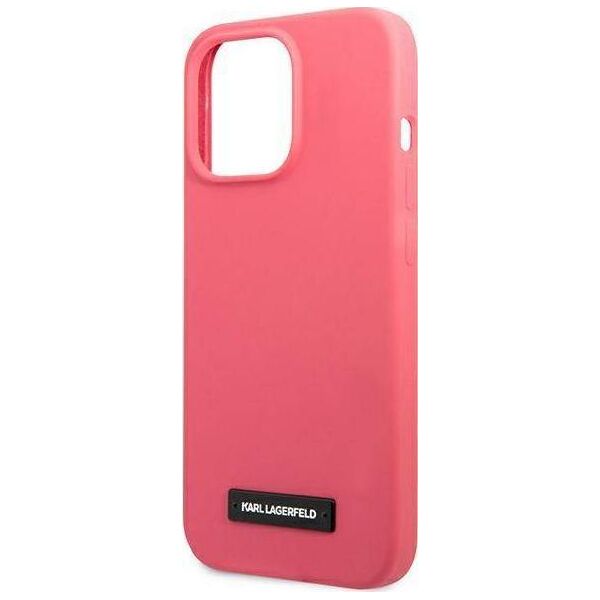 Karl Lagerfeld Karl Lagerfeld KLHCP13LSLMP1PI iPhone 13 Pro / 13 6,1" hardcase fuksja/fuchsia Silicone Plaque