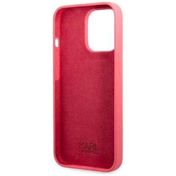 Karl Lagerfeld Karl Lagerfeld KLHCP13LSLMP1PI iPhone 13 Pro / 13 6,1" hardcase fuksja/fuchsia Silicone Plaque