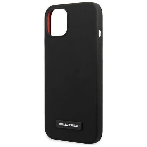 Karl Lagerfeld Karl Lagerfeld KLHCP13MSLMP1K iPhone 13 6,1" hardcase czarny/black Silicone Plaque