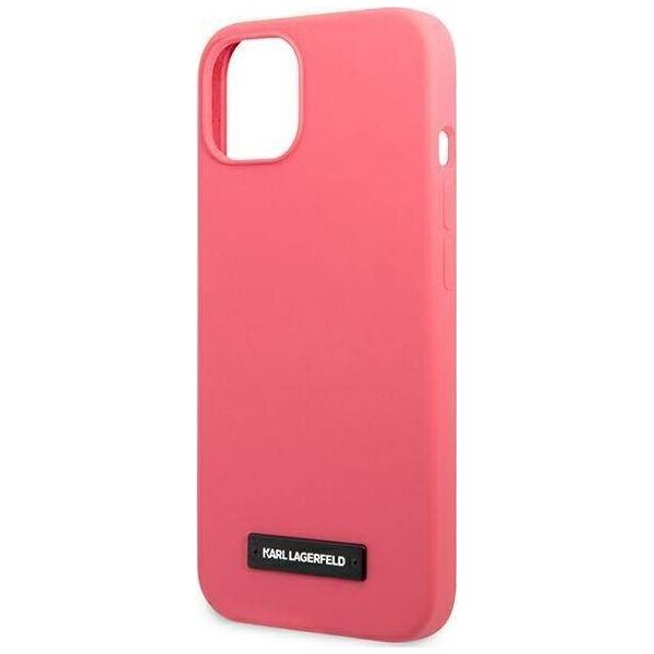 Karl Lagerfeld Karl Lagerfeld KLHCP13MSLMP1PI iPhone 13 6,1" hardcase fuksja/fuchsia Silicone Plaque