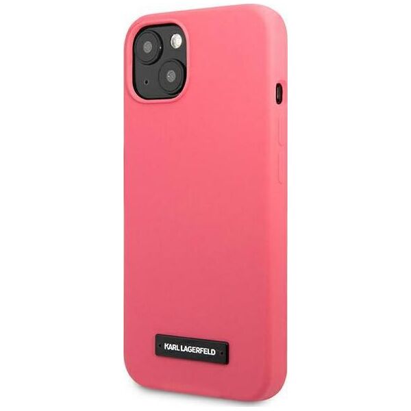 Karl Lagerfeld Karl Lagerfeld KLHCP13SSLMP1PI iPhone 13 mini 5,4" hardcase fuksja/fuchsia Silicone Plaque