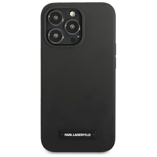 Karl Lagerfeld Karl Lagerfeld KLHCP13XSLMP1K iPhone 13 Pro Max 6,7" hardcase czarny/black Silicone Plaque