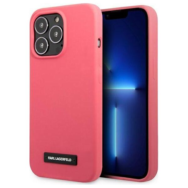 Karl Lagerfeld Karl Lagerfeld KLHCP13XSLMP1PI iPhone 13 Pro Max 6,7" hardcase fuksja/fuchsia Silicone Plaque