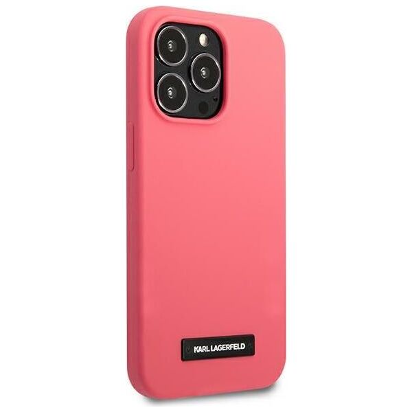 Karl Lagerfeld Karl Lagerfeld KLHCP13XSLMP1PI iPhone 13 Pro Max 6,7" hardcase fuksja/fuchsia Silicone Plaque