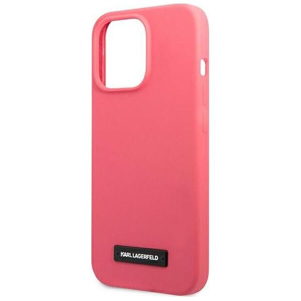 Karl Lagerfeld Karl Lagerfeld KLHCP13XSLMP1PI iPhone 13 Pro Max 6,7" hardcase fuksja/fuchsia Silicone Plaque