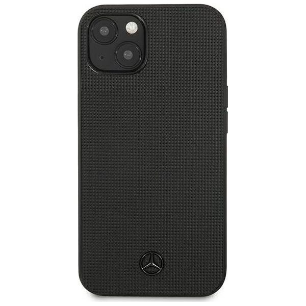 Mercedes Mercedes MEHCP13MMBLBK iPhone 13 6,1" czarny/black hardcase Leather Meshed Metal Logo