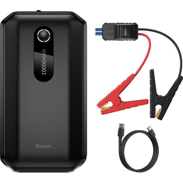 Baseus Powerbank / Rozrusznik Baseus Super Energy Car Jump Starter, 10000mAh, 1000A, USB (czarny)