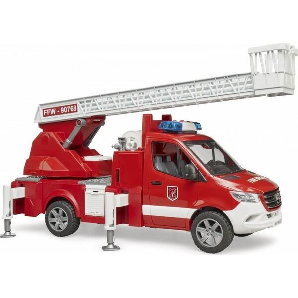 Bruder Wóz strażacki Mercedes Benz Sprinter z drabiną i światłami