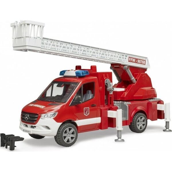Bruder Wóz strażacki Mercedes Benz Sprinter z drabiną i światłami