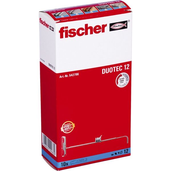 Fischer KAISCIAI GIPSO KARTONUI DUOTEC 12 10 VNT.