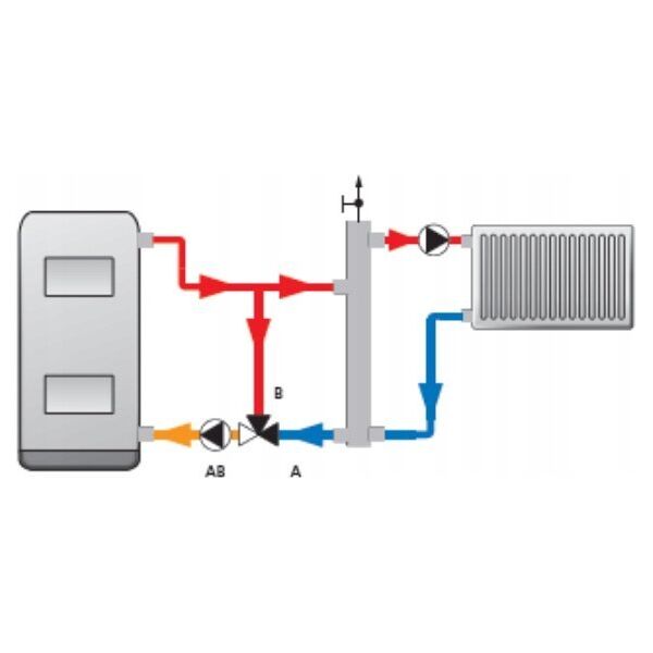 Afriso Zawór temperaturowy ATV 554, DN32, Rp1 1/4", kvs 9, 50°C
