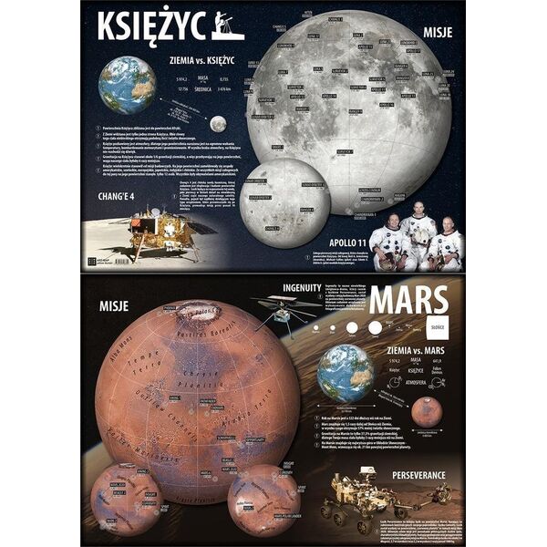 Art-Map Podkładka na biurko. Księżyc/Mars