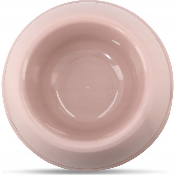 Barry King Miska plastikowa dla psów S, 0,38L, beżowa, śr. 17cm,