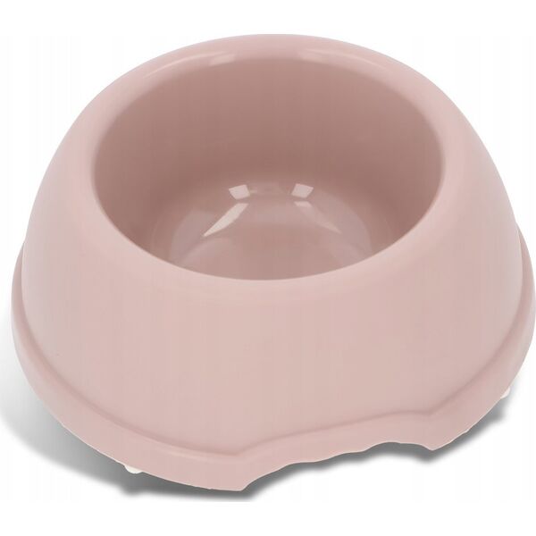 Barry King Miska plastikowa dla psów S, 0,38L, beżowa, śr. 17cm,