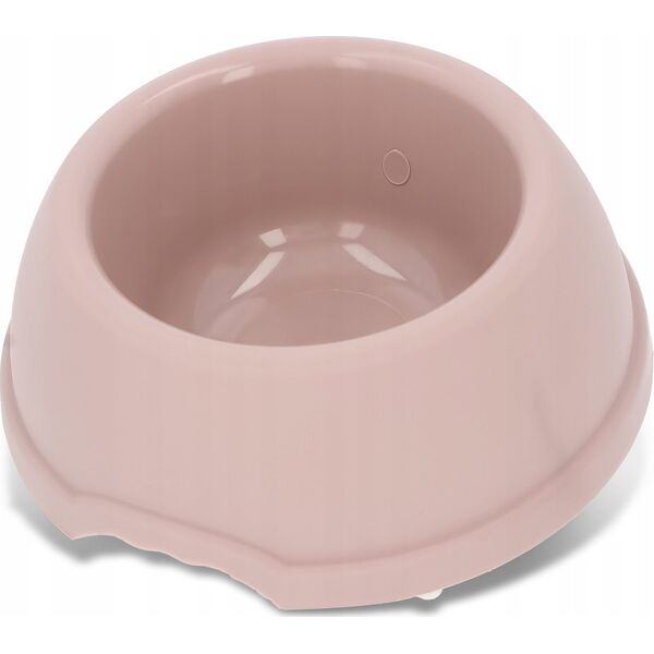 Barry King Miska plastikowa dla psów S, 0,38L, beżowa, śr. 17cm,