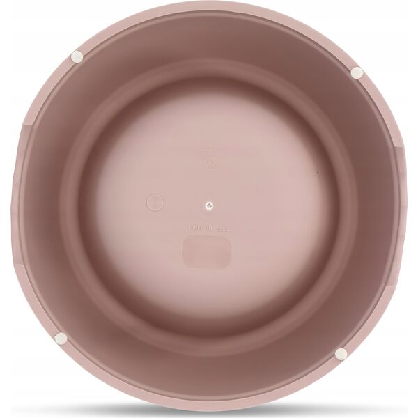 Barry King Miska plastikowa dla psów L, 1,3L, beżowa, śr. 24,5cm,