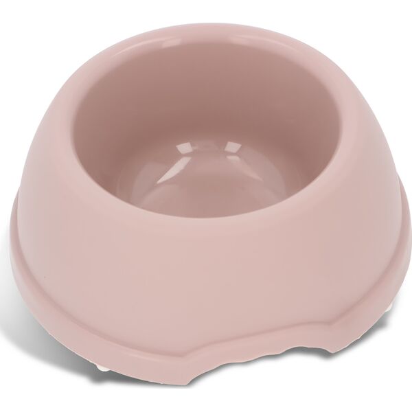 Barry King Miska plastikowa dla psów L, 1,3L, beżowa, śr. 24,5cm,