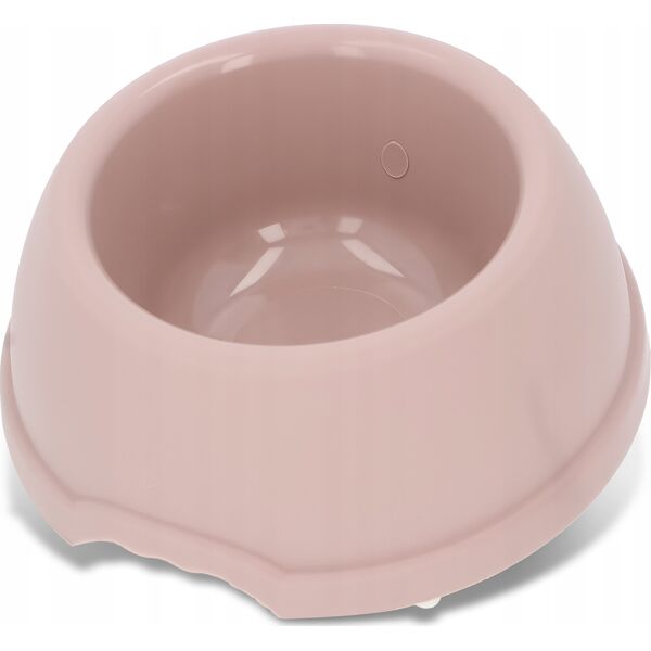 Barry King Miska plastikowa dla psów L, 1,3L, beżowa, śr. 24,5cm,