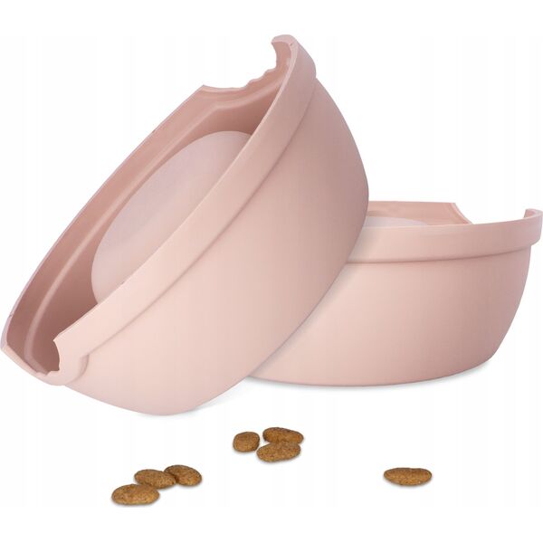 Barry King Miska plastikowa dla psów XL, 2,25L, beżowa, śr. 29cm,