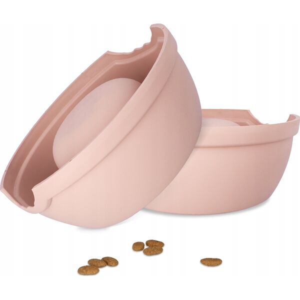 Barry King Miska plastikowa dla psów XXL, 3L, beżowa, śr. 32,5cm,