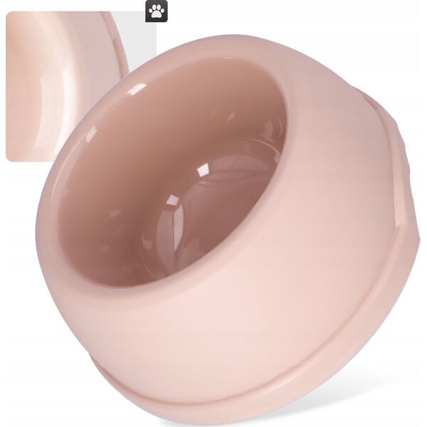 Barry King Miska plastikowa dla psów XXL, 3L, beżowa, śr. 32,5cm,