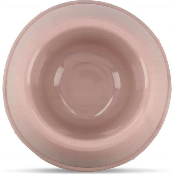 Barry King Miska plastikowa dla psów i kotów XS, 0,25L, beżowa, śr. 15cm,