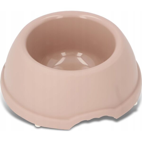 Barry King Miska plastikowa dla psów i kotów XS, 0,25L, beżowa, śr. 15cm,