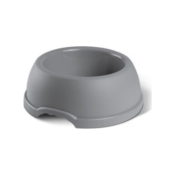 Barry King Miska plastikowa dla psów i kotów XS, 0,25L, szara, śr. 15cm,