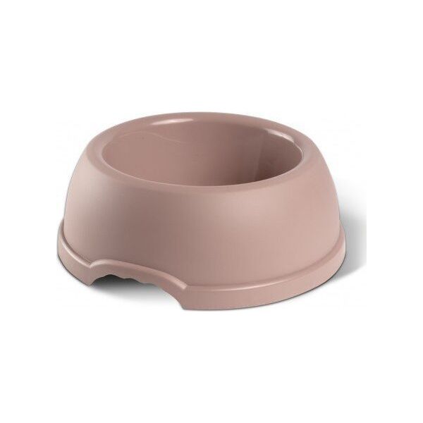 Barry King Miska plastikowa dla psów i kotów XXS, 0,2L, beżowa, śr. 13cm,
