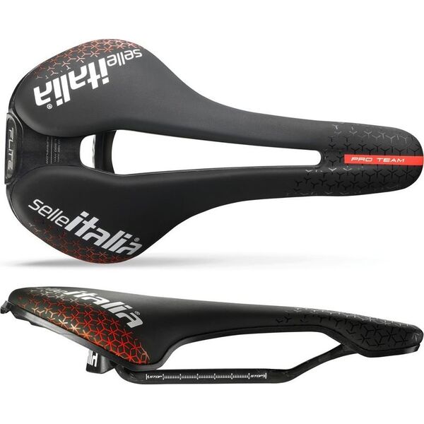 Selle Italia Siodło SELLE ITALIA FLITE Boost PRO TEAM Kit Carbonio Superflow L3, Carbon Rail ⌀7x9 mm + 10mm, Fibra-Tek, 170g, Czarne (NEW)