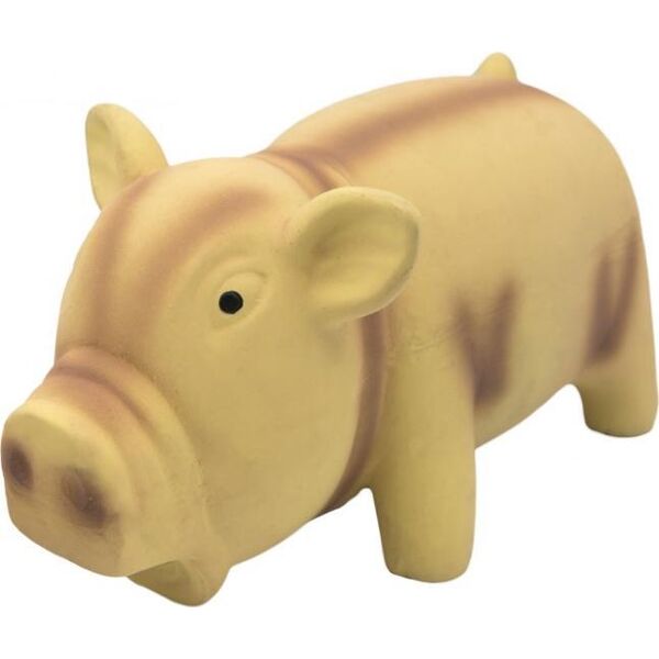 Barry King Świnka, zabawka dla psa, latex, beżowa, z dźwiękiem, 15cm
