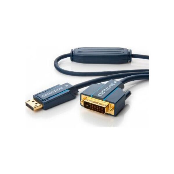 Kabel Clicktronic DisplayPort - DVI-D 2m granatowy (JAB-1384194)