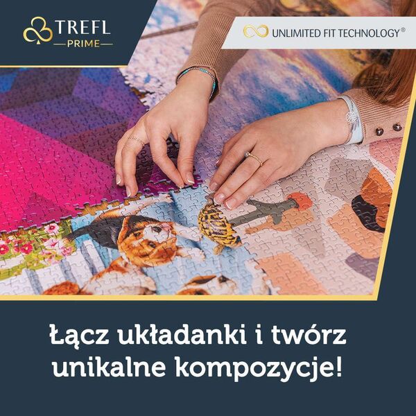 Trefl Puzzle 1500 Oia, Santorini Unlimited Fit Technology