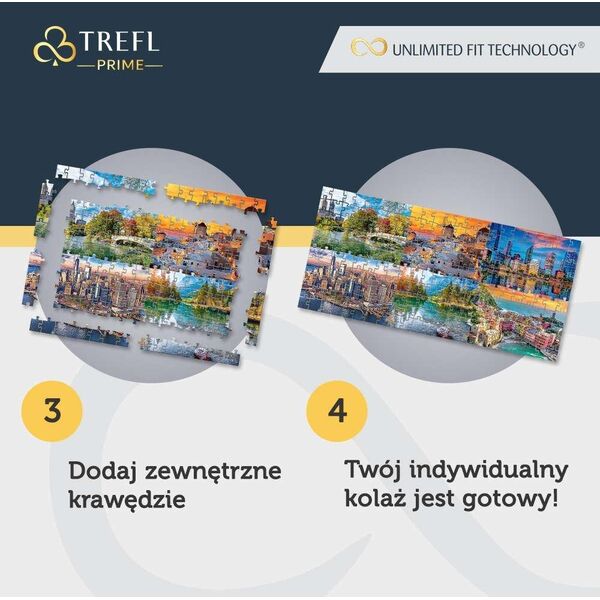 Trefl Puzzle 1500 Oia, Santorini Unlimited Fit Technology