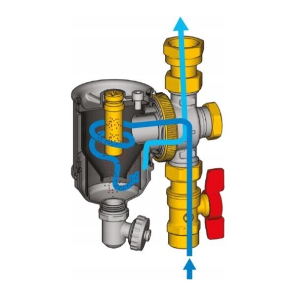 Giacomini Kompaktowy magnetyczny separator zanieczyszczeń 3/4"