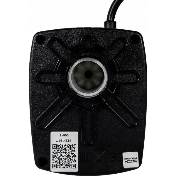 Tech Siłownik z 3-punktowym sygnałem 230V AC, czas obrotu 120s, z przewodem 1,5m czarny