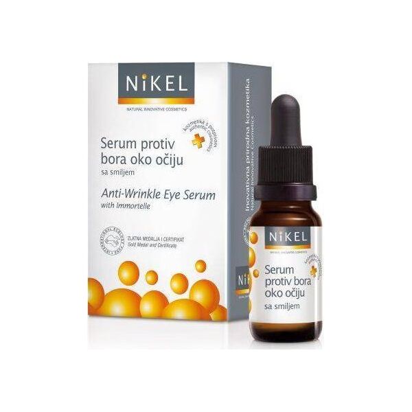Nikel NIKEL, Przeciwzmarszczkowe serum pod oczy z kwiatem Imortelle, 10ml