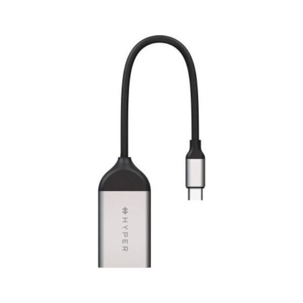 Adapter USB HyperDrive USB-C - RJ45 Szary  (HD425B)