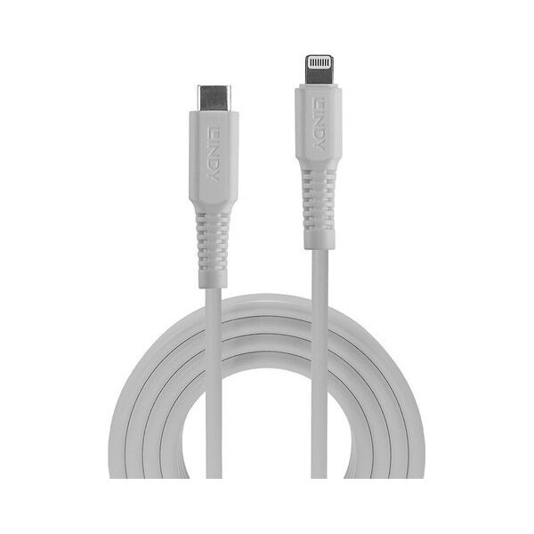 Kabel USB Lindy USB-C - Lightning 3 m Biały (31318)