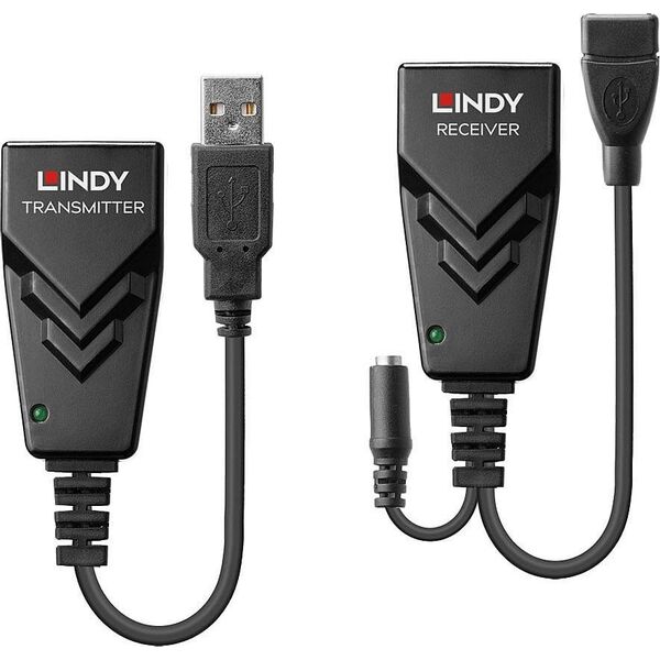 Adapter USB Lindy 42674 USB - USB + Jack 3.5mm Czarny  (42674)