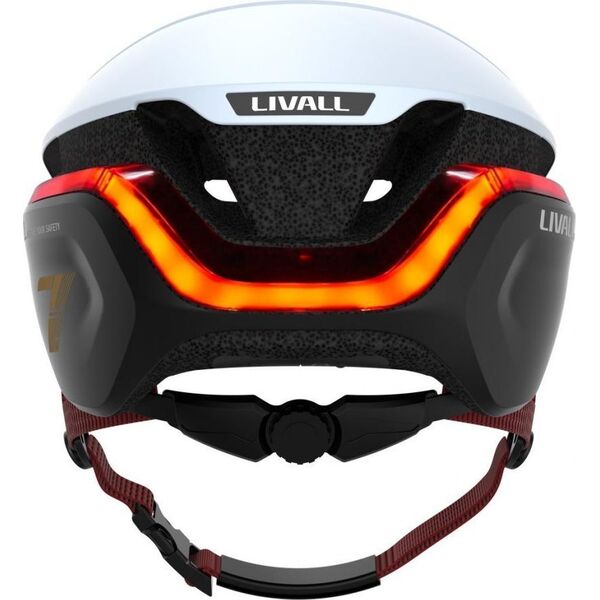 Livall Smart Kask Rowerowy LED/SOS r. 58-62cm Biały EVO21