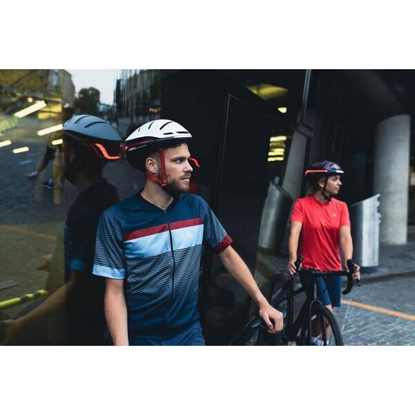 Livall Smart Kask Rowerowy LED/SOS r. 58-62cm Biały EVO21