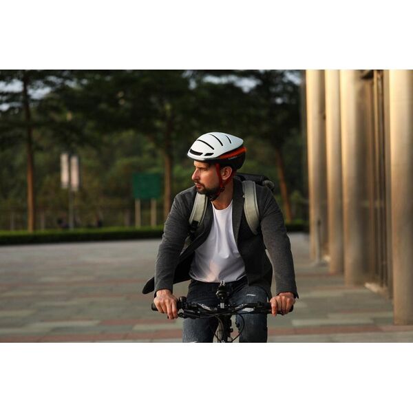 Livall Smart Kask Rowerowy LED/SOS r. 58-62cm Biały EVO21